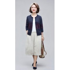 断码处理时尚中老年无领秋装女装外套