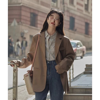 西服外套女2026新款韩系小个子设计感小众春秋爆款显瘦小西装上衣