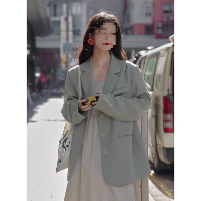 西服外套女2026新款韩系小个子设计感小众春秋爆款显瘦小西装上衣