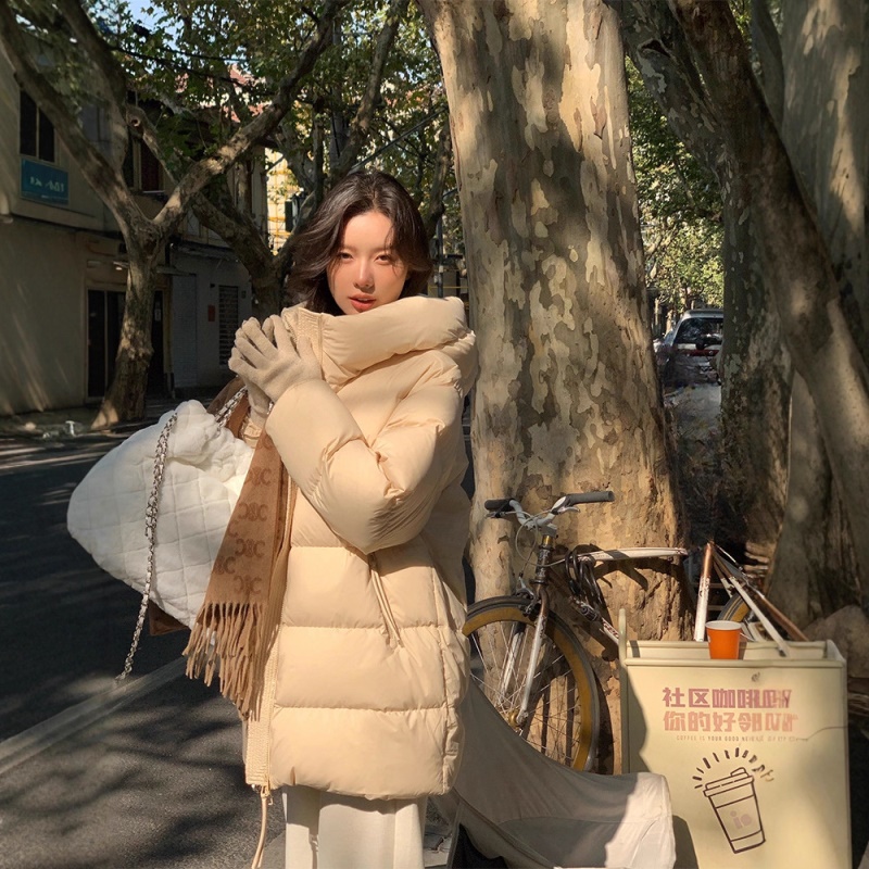 2026新款女冬季中长90鹅绒服韩版设计感小个子加厚保暖羽绒服外套