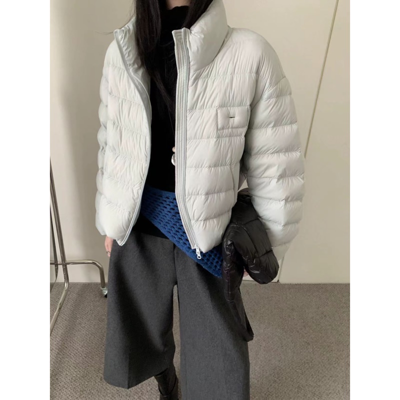 2026冬超好看软糯排骨款新国标90白鹅绒面包服宽松韩系网红款外套