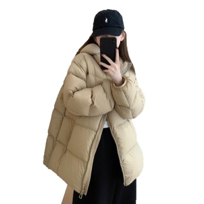 高级感超好看鹅绒服女款冬季2026新款轻盈高蓬松云朵感白鹅绒外套