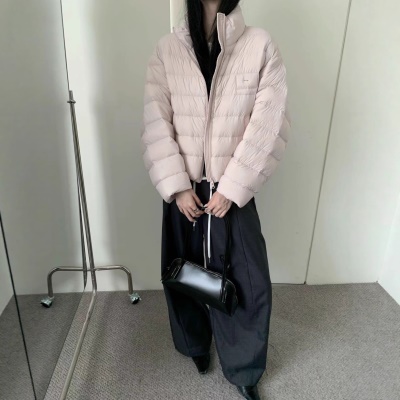 2026冬超好看软糯排骨款新国标90白鹅绒面包服宽松韩系网红款外套