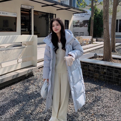 超厚90鹅绒服女过膝超长2026新款韩版宽松加厚大码冬季羽绒服外套