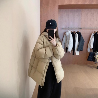 高级感超好看鹅绒服女款冬季2026新款轻盈高蓬松云朵感白鹅绒外套