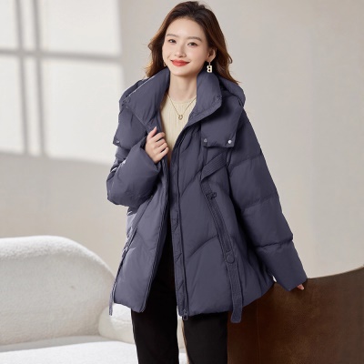 鹅绒羽绒服中长款女款冬季新款2026今年流行爆款小个子加厚外套