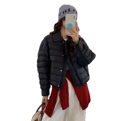 轻薄鹅绒服女款白色2026新款冬季短款超好看今年流行爆款宽松外套
