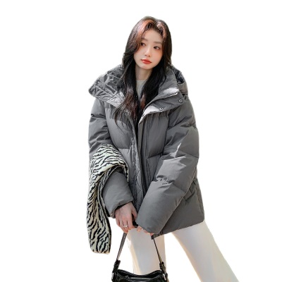 反季短款90白鹅绒女冬季2026新款小个子宽松加厚羽绒服外套