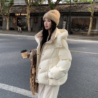 反季新国标90鹅绒服2026新款爆款鹅绒服女短款小个子冬加厚外套