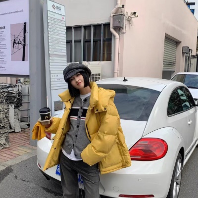 反季欧版宽松连帽鹅绒服女中长款2026年冬季新款时髦洋气保暖外套