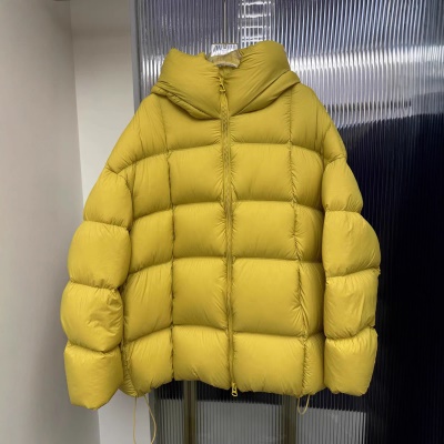 2026冬季新款90白鹅绒泡芙连帽方块羽绒服女一手长宽松保暖外套