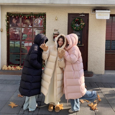 爆款90鹅绒服女冬季2026新款中长款白鹅绒超好看今年流行时尚长款