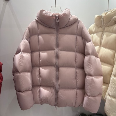 2026冬季新款90白鹅绒泡芙连帽方块羽绒服女一手长宽松保暖外套