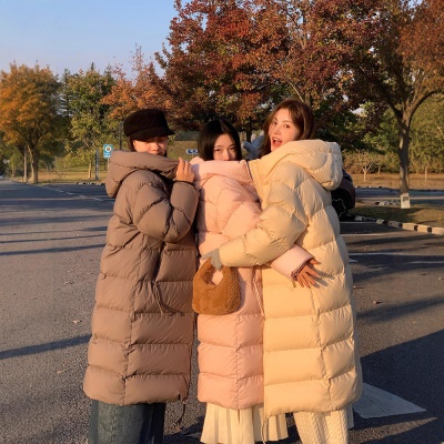 爆款90鹅绒服女冬季2026新款中长款白鹅绒超好看今年流行时尚长款