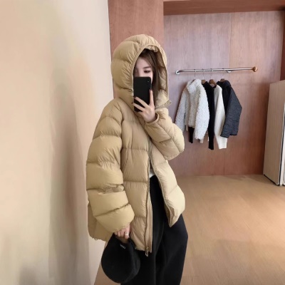 高级感超好看鹅绒服女款冬季2026新款轻盈高蓬松云朵感白鹅绒外套