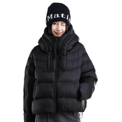 欧货90鹅绒服女2026冬新款短款休闲连帽小个子洋气保暖白鹅绒外套