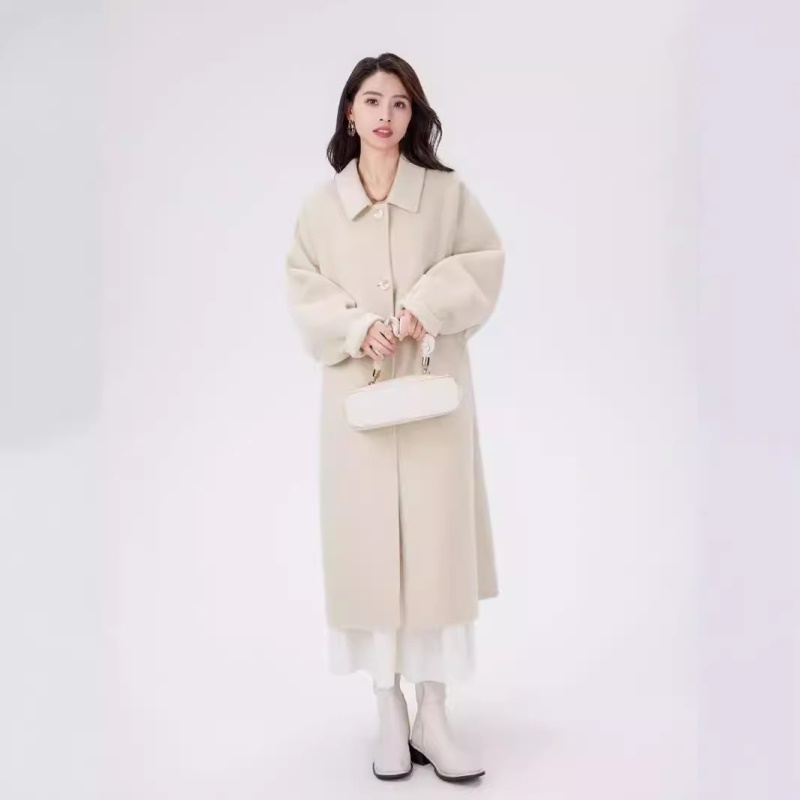 冬季外套女纯羊毛大衣羊绒女双面毛呢小个子穿搭新款2024新款