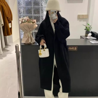 初秋法式上衣纯羊毛大衣冬季外套女高级感秋季穿搭女装羊绒大衣