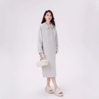 冬季外套女纯羊毛大衣羊绒女双面毛呢小个子穿搭新款2024新款