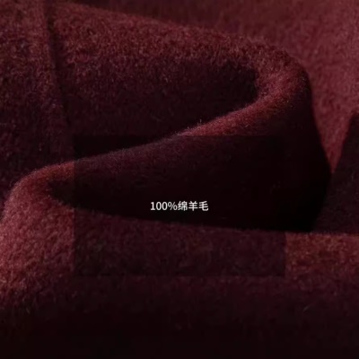 MOSIIMORII同款100%绵羊毛大衣羊绒大衣马甲双面呢毛呢外套女斗篷