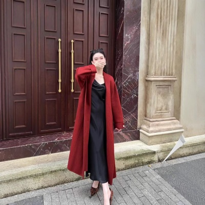 初秋法式上衣双面羊绒大衣冬季外套女毛呢女羊毛时尚百搭时尚气质